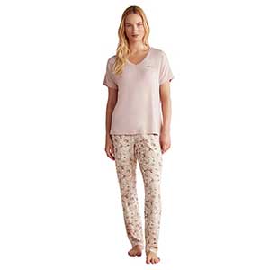 Pyjama Women's Short Sleeve Long Pants Catherine's