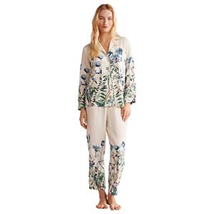 Pyjama Women's Long Sleeve Long Pants Penye Mood