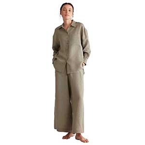 Set Homewear Women's Nightgown Long Sleeve Long Pants Penye Mood