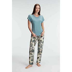 Pyjama Women's Short Sleeve Long Pants Anil