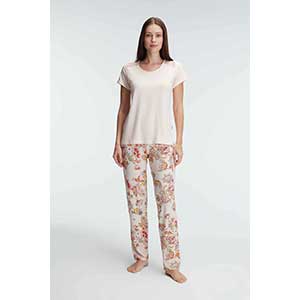 Pyjama Women's Short Sleeve Long Pants Anil