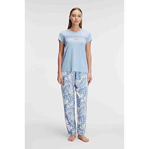 Pyjama Women's Short Sleeve Long Pants Anil