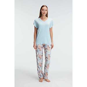 Pyjama Women's Short Sleeve Long Pants Anil