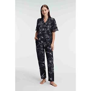 Pyjama Women's Short Sleeve Long Pants Anil