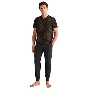 Pyjama Men's Short Sleeve Long Pants Nautica