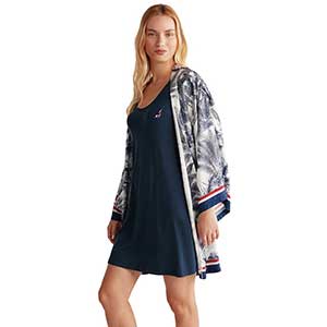 Robe and Nightgown Women's Long Sleeve Nautica