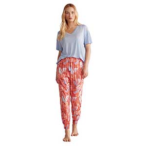 Pyjama Women's Short Sleeve Long Pants Nautica