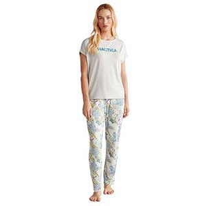 Pyjama Women's Short Sleeve Long Pants Nautica