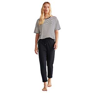 Pyjama Women's Short Sleeve Long Pants Nautica